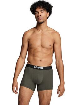 Levi's® Boxershorts LEVIS MEN SLD BASC BOXER BRIEF ORG CO 2P (Packung, 2er Pack) mit breitem Logobund