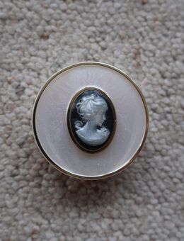 Kamee Seife Frauenkopf gelb-orange 8 Gramm und Seifendose - Niddatal