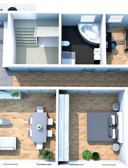 Erstbezug - hochwertige 4-Raum-Wohnung mit Balkon, Dusche, Wanne und 2 PKW-Stellplätzen - Döbeln
