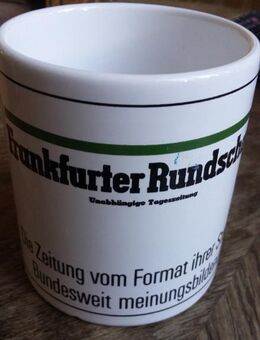 Werbetasse der Frankfurter Rundschau - Frankfurt (Main) Sachsenhausen-Süd