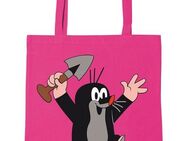 LOGOSHIRT Henkeltasche Baumwolltasche Der kleine Maulwurf, mit coolem Druckmotiv