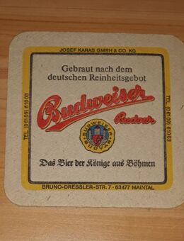 Bierdeckel Brauerei Budweiser Budvar - Tschechien - Coaster - Nürnberg