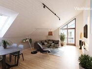 Einzigartige Dachgeschosswohnung mit hoher Nutzfläche, sonnigem West-Balkon und separatem Hobbyraum - München