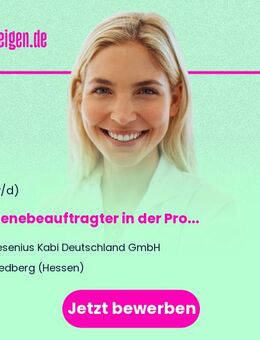 Hygienebeauftragter in der Produktion (m/w/d) - Friedberg (Hessen)