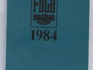 FDGB 1984 Kalender - Taschenkalenderbuch DDR alter Taschenkalender - Nürnberg