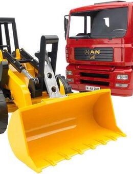Bruder® Spielzeug-Kipper MAN TGA Kipp-LKW 40 cm mit Gelenkradlader FR130 40c (02752), Made in Europe