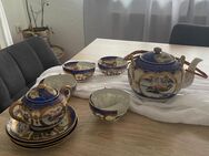 4-teiliges Tee Set mit Kanne aus echtem Porzellan - Grevenbroich