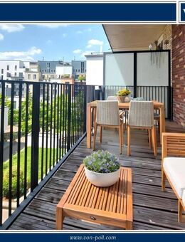 Moderne Wohnung mit zwei Balkonen, Aufzug und TG-Platz am Deutschherrnufer East Village - Frankfurt (Main)