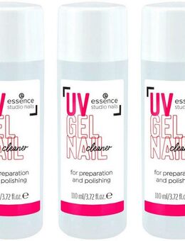 Essence Nagellack studio nails UV GEL NAIL cleaner, 3-tlg., mit leichter Anwendung