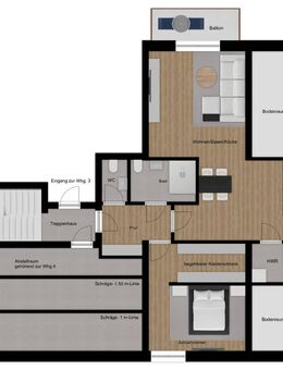 Neubau! Dachgeschosswohnung in Gildehaus. KfW 40e.e. - Bad Bentheim