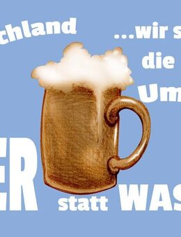 Lustiges Blechschild Bier statt Wasser Bar Kneipe Gaststätte 20x30 cm - München