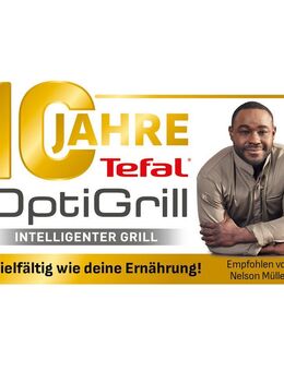 Tefal Kontaktgrill GC774HP OptiGrill 4in1, 2100 W, inkl. Backschale, aufklappbar. Gratis: Hamburger Presse