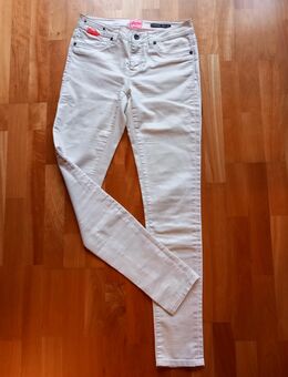 Superdry Standard Jegging Jeans, weiß, glänzend, W 28 - Sandstedt