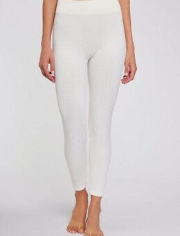 Lavana Strickstrumpfleggings mit Zopfmuster und innen weich angeraut