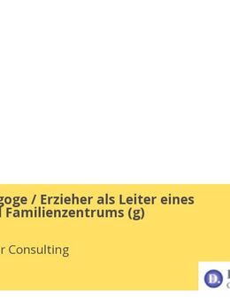 Sozialpädagoge / Erzieher als Leiter eines Kinder- und Familienzentrums (g) - Bremen