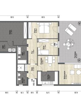 Kapitalanlage oder spätere Nutzung! Attraktive Terrassen-Wohnung mit Tiefgarage - Haan