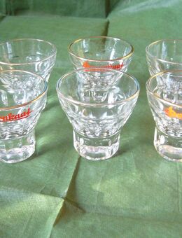 Vintage Doornkaatgläser 6 Shot Gläser - Krefeld