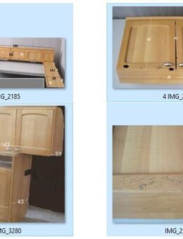 Möbelposten gebraucht (U-Form 185,5 x190 x151 2xOberschrank Unterschrank) - Schotten Zentrum