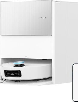 Dreame Nass-Trocken-Saugroboter Aqua10 Ultra Roller Complete, 600 W, mit Beutel, Warmwasser-Wischsystem, Rollenmopp, überwindet Hindernisse, 30.000 Pa