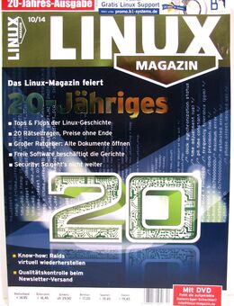 Linux-Magazin 10/14 - 20-Jahres-Ausgabe - ohne DVD - Biebesheim (Rhein)