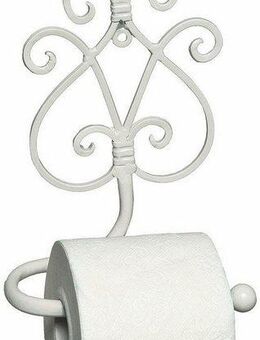 Ambiente Haus Toilettenpapierhalter Antik, weiß
