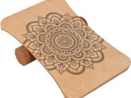 body coach Balanceboard Woodboard I, Balancebrett aus mehrlagigen Ahornholz, Rolle aus Kork