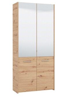 INOSIGN Schuhschrank Menorca Schuhkommode, Lagerschrank, Schuhregal, Breite 90 cm mit vier Türen, in modernen und eleganten Farben, mit zwei Spiegeln