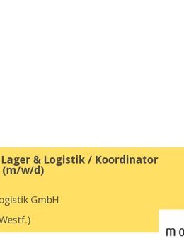 Teamleiter Lager & Logistik / Koordinator Warehouse (m/w/d) - Gronau (Westfalen)