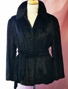 Designerstück Armani Jeans Jacke Webpelz Kunstpelz schwarz Gr. 42 - Recklinghausen