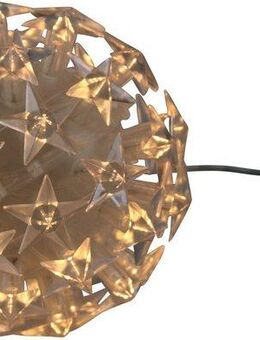 AM Design LED Dekolicht, LED fest integriert, Warmweiß, LED Kugel mit Sternen, Weihnachtsdeko aussen