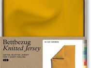 Schlafgut Bettbezug Knitted Jersey uni, aus Bio-Baumwolle mit Elasthan, Reißverschluss, (1 St), bügelfrei, Mix & Match Bettwäsche: passender Kissenbezug erhältlich