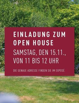 EINLADUNG ZUM OPEN HOUSE | 15.11.2025 | 11:00 BIS 12:00 UHR - Leonberg (Baden-Württemberg)