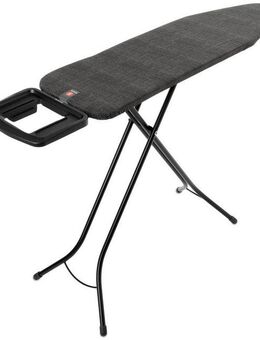 Brabantia Bügelbrett Bügeltisch B, 124 x 38 cm, Dst-Mulde Solide, Bügelfläche 124x38 cm, Fairtrade-zertifiziert