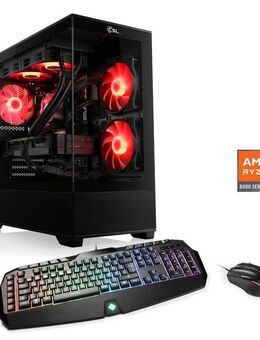 CSL Levitas V29209 Gaming-PC (AMD Ryzen 5 8400F, GeForce RTX 5060, 32 GB RAM, 1000 GB SSD, Wasserkühlung)