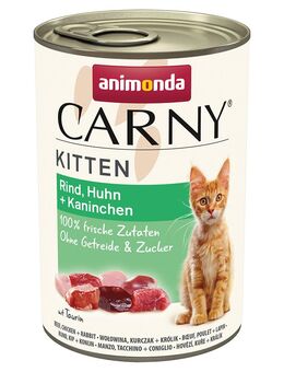 animonda Carny Kitten 12 x 400 g - Rind, Huhn & Kaninchen