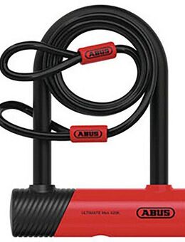 ABUS Bügelschloss Ultimate Mini 420K/150HB140 RD USH + Cobra 10/120