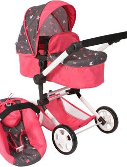 CHIC2000 Kombi-Puppenwagen Linus, Butterfly, (Set)