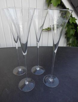 Rastal Ti amo Champagner-Kelche Sektgläser Sektkelche handgeschliffen mundgeblasen 4 Gläser zus. 20,- - Flensburg