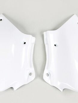 Honda XR 250R 400R UFO Seitendeckel weiss rot side-panels plastic white red - Eschershausen