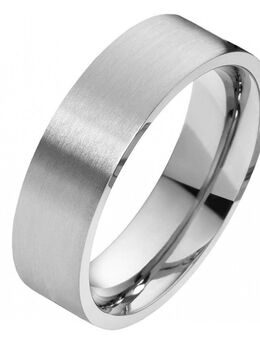 Herrenring Edelstahl HE031 ohne Stein mit Individuelle Gravur - Aholming