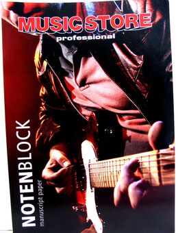 Notenblock / Notenheft von Music Store professional - DIN A4 - 40 Seiten - unbenutzt - Biebesheim (Rhein)
