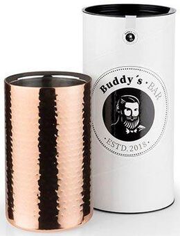 Buddy's Wein- und Sektkühler Flaschenkühler, Fassungsvermögen 1 Liter, Edelstahl