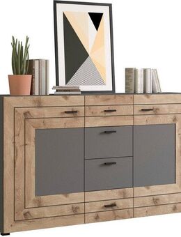 INOSIGN Sideboard Aalborg, Breite 160 cm, 4 Schubkästen, 2 Türen, 6 Fächer, Metallgriffe, Anrichte, Schrank, Kommode, Wohnmöbel