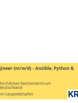DevOps Engineer (m/w/d) - Ansible, Python & Container - Eggenstein-Leopoldshafen