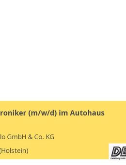 Kfz-Mechatroniker (m/w/d) im Autohaus - Reinfeld (Holstein)