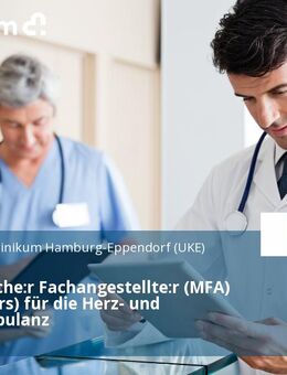 Medizinische:r Fachangestellte:r (MFA) (all genders) für die Herz- und Gefäßambulanz - Hamburg