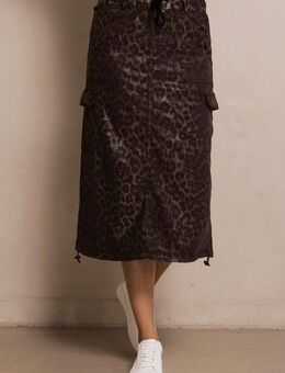 Zhrill Midirock ZHJIL im Leo-Look und mit Cargo-Taschen