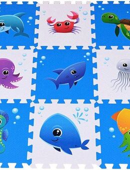 Knorrtoys® Puzzle Meereswelt, 9 Puzzleteile, Puzzlematte, Bodenpuzzle