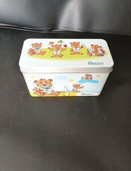 Teedose mit Bärchen Blech Blechdose 4,5 cm lang 7 cm breit 10 cm hoch von Sidroga - Essen