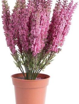 Kunstblume Erika in braunem Kunstofftopf, Botanic-Haus, Höhe 29 cm